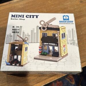 Brick Loot Building Set Mini City Barber Shop